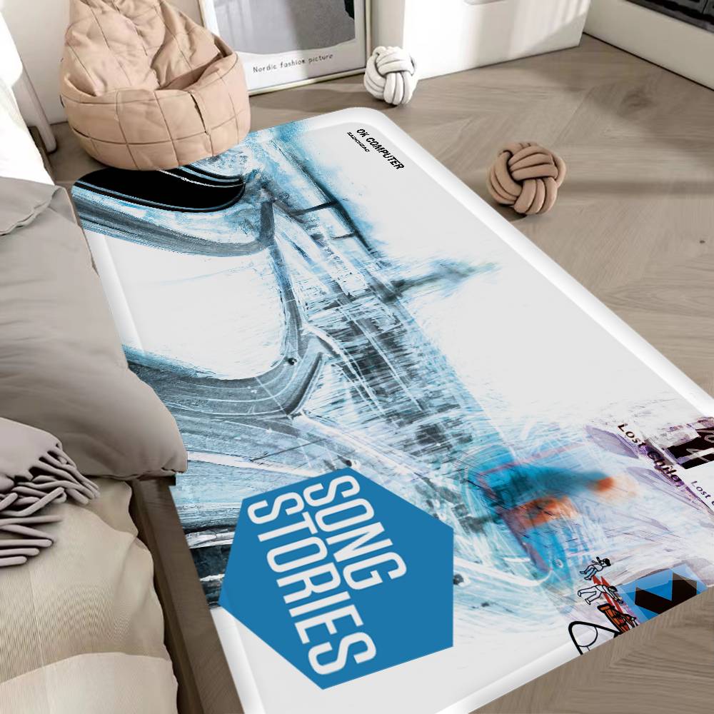 Alternative Rock Band Radiohead Bathroom Mat Anti-slip Absorb Water Long Strip Cushion Bedroon Mat Welcome Doormat