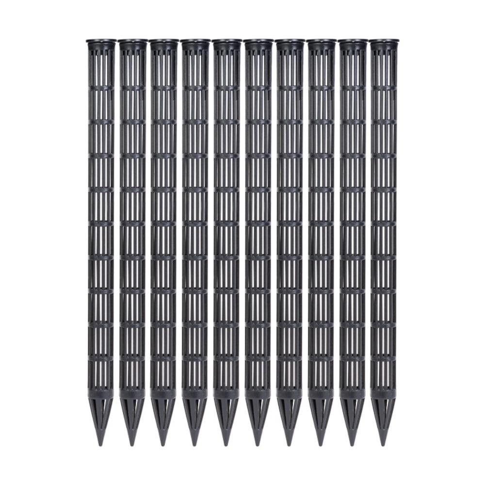 

10PCS Prevent Root Rot Root Ventilation Pipes Plastic Plant Drainage Pipes Enhance Root Respiration чорний