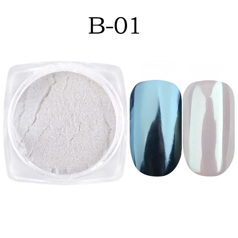 1PC Mirror Nail Glitter Pigment Powder Gold Blue Purple Dust Manicure Nail Art Glitter Decorations