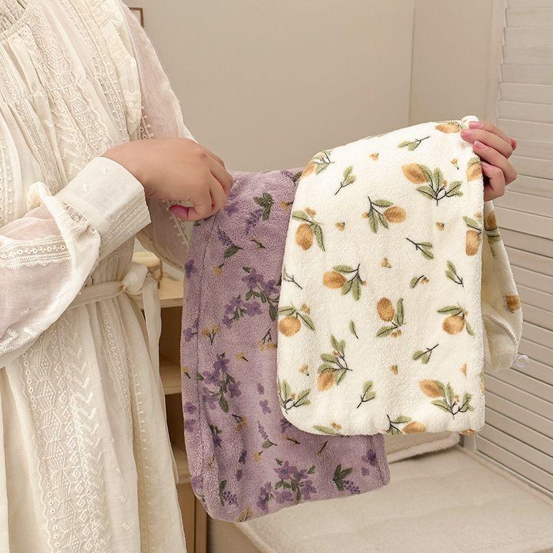 Schnell Trocknende Haar-Mütze Super Absorbierend Weich Badezimmer Damen Kopfhandtücher Mädchen Niedliches Haarhandtuch Haar-Trockenwickel Hauben