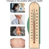 Wooden Temperature Gauge for Home and Office Large Display Accurate Measurement -40℃ to 50℃ Safe Kerosene Wall Mount Easy to Read