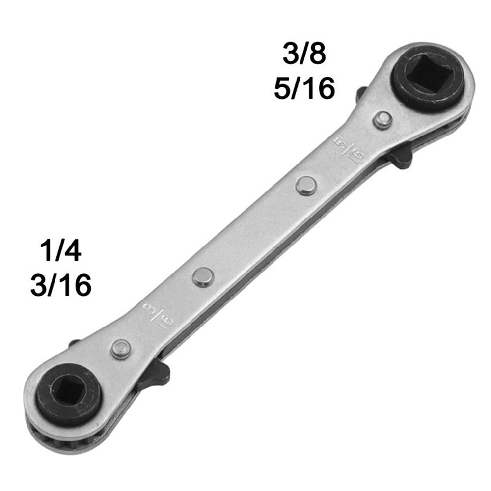 

Ключ для разборки клапана, технический ключ, квадратный ключ-трещотка, двухголовочный ключ для холодильного оборудования Flat Type