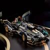 Building Block Racing Car V12 Building Block Car Black and Gold Fine Desktop Wooden Model Car Birthday Gift Gift for boyfriend