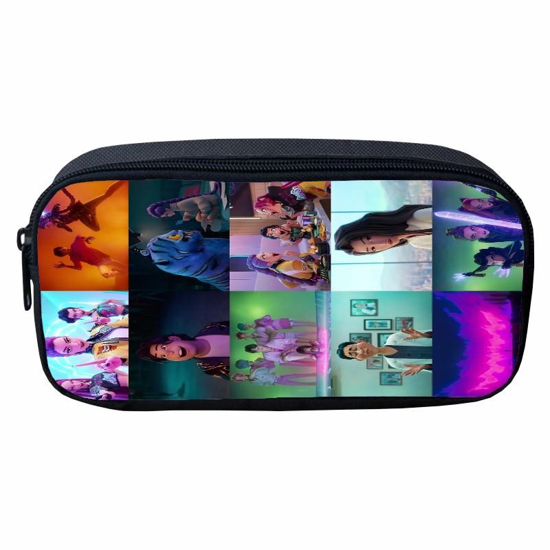 Printed Huntrix Kpop Witch Hunters K-POP Pencil Case, Cartoon Children's Student Storage Stationery Case