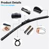 For Opel Astra K B16 Vauxhall Holden Buick Verano Hatchback/GS 2016~2022 Front Wiper Blades Windshield Windscreen Car