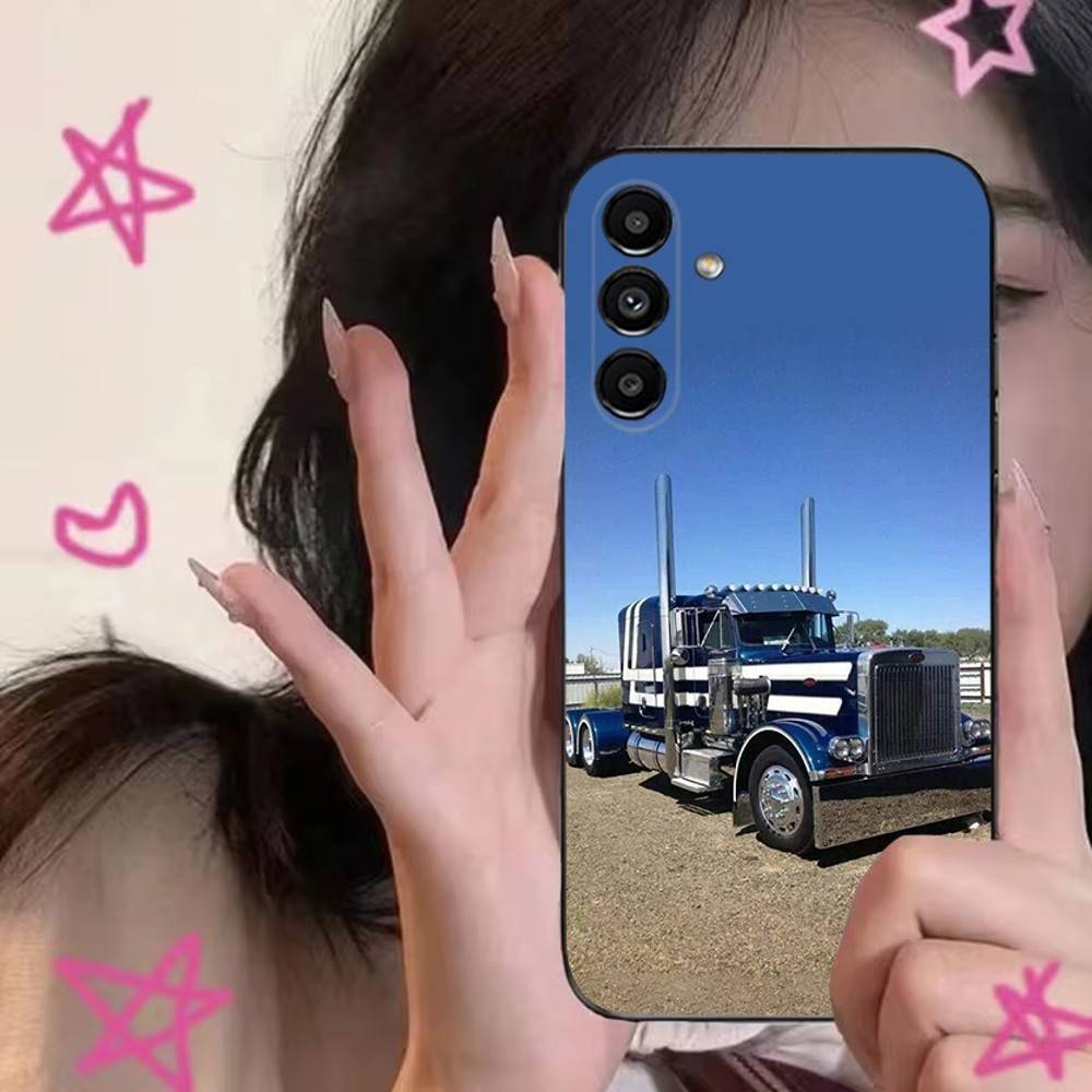 Cool H-Heavy Truck Car Phone Case For Samsung S24,S21,S22,S23,S30,Ultra,S20,Plus,Fe,Lite,Note,10,9,5G Black Soft Cover