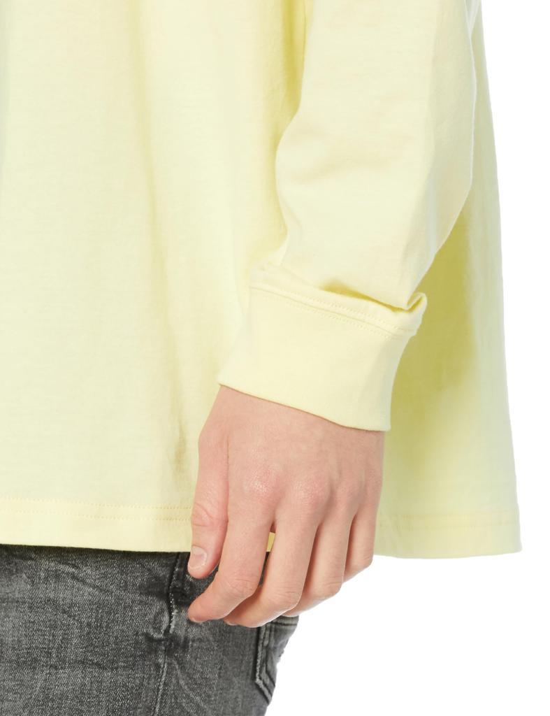 IMPROMES SIDEWAYSTANCE Herren Langarm T-Shirt mit Bärenlogo-Print, 70099, Gelb [Parallelimport]