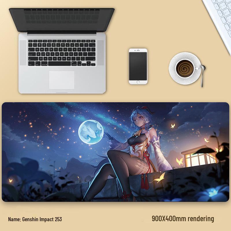 Extra velká podložka pod myš Genshin Impact Venti - Zesílená anime podložka pod klávesnici