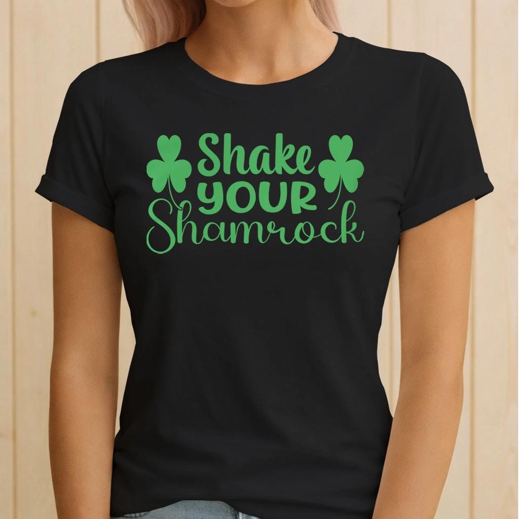 Shake Your Shamrocks Womens Tshirt St Patricks Day Irish Paddys Day Ireland