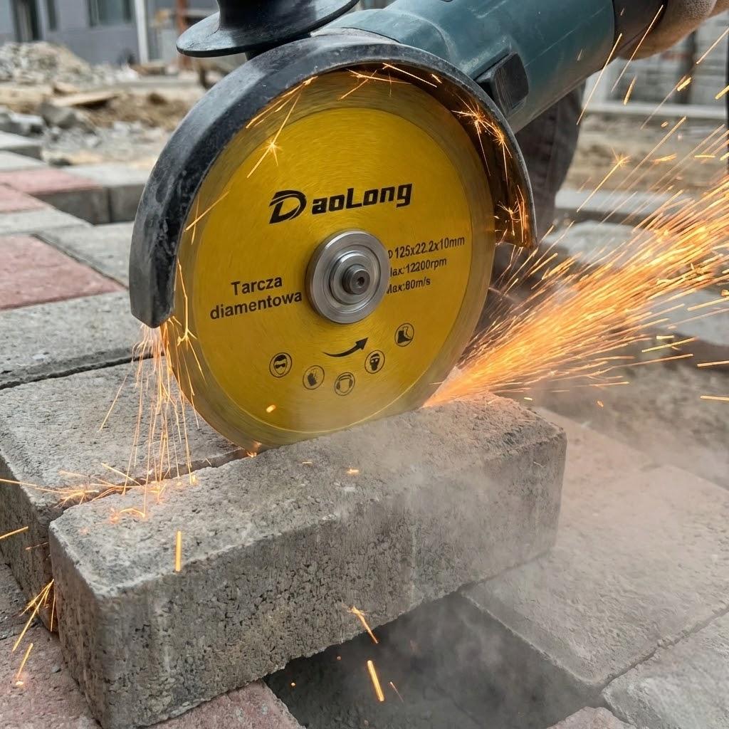 Tarcza Diamentowa Pełna 125 Mm Do Gresu Płytek Kamienia
