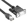 50cm to 300cm RJ45 to DB9 Serial Port Adapter Cord 8P8C Male to DB9 RS232 Male/Female Interfaces Extension Wire Line