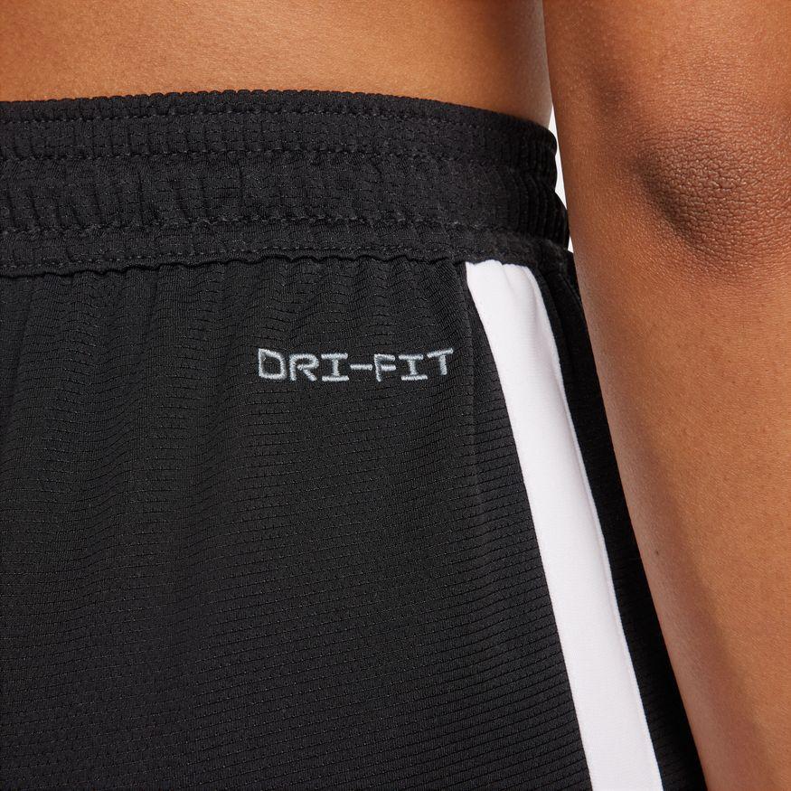 Nike Loose Drawstring Logo Print Wide-Leg Sports Shorts Women Bottoms Black FB8425010