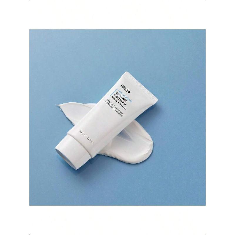 Rovectin Aqua Soothing Sun Cream 50ml/ Korean Physical Sunscreen, Hydrating UV Protection With Chickweed & Sunflower For All Skin Types