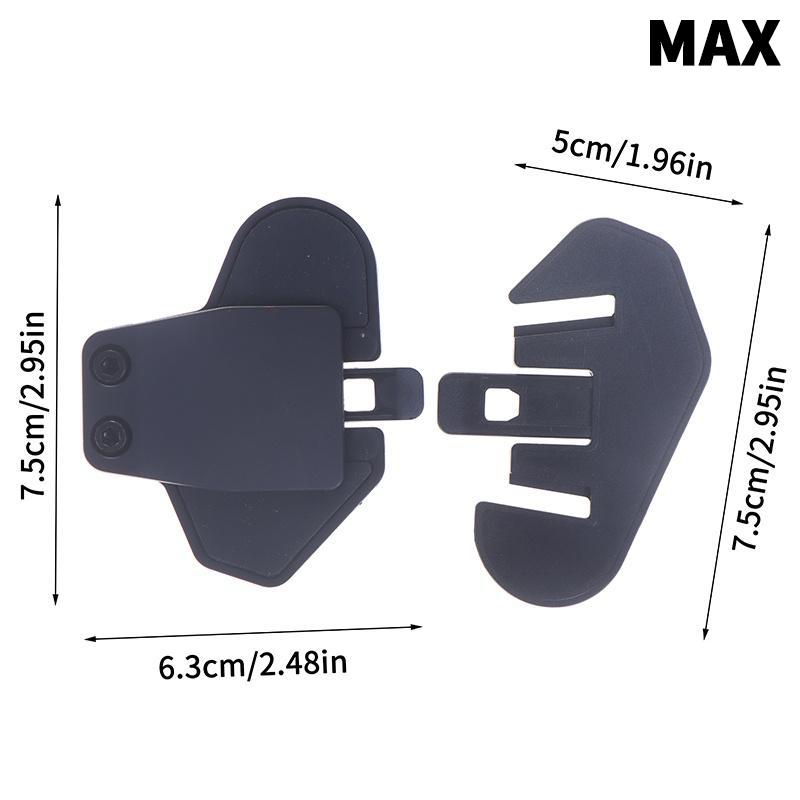 1Pair M2 M3 Bracket Mount Base Holder Headset Clamp Clip For MAXTO M2 M3 Motorcycle Bluetooth Helmet Headset Intercom