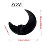 3D Crescent Moon Vase: Decorative Jar for Living Room, Entryway, Bedroom, or Desktop.