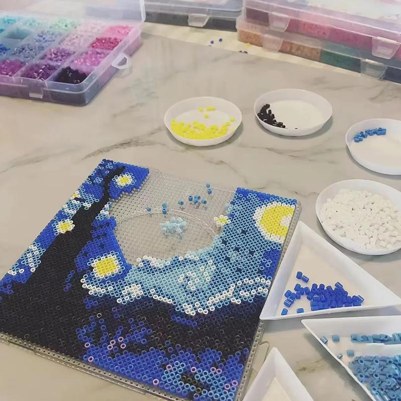 

4 шт. 2,6 мм Доски с отверстиями для бусин для инструмента Perler, Термобусины, Квадратная основа для мозаики, Образовательные игрушки для детей, DIY 4PCS