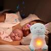 Qnjujn LED Musical Breathing Glowing Lamb Plush, Anxiety Relief with Lights, Music & Rhythmic Motion, White