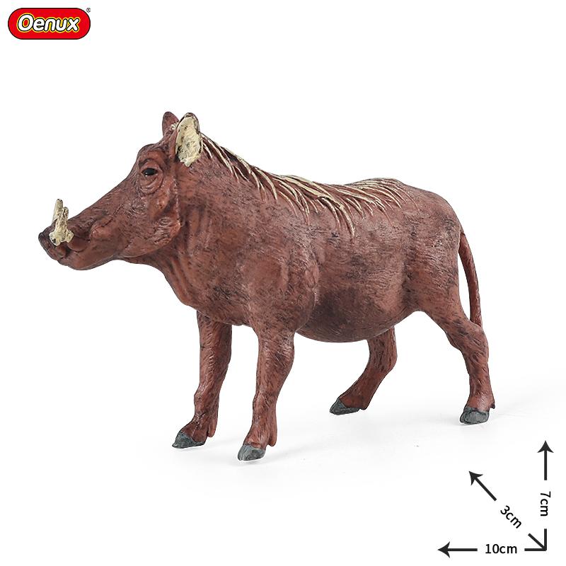 Oenux Poultry Farm Animals Model Simulation Pig Swine Sow Porcupine Boar Action Figures Figurine Lovely Educational Kids Toy