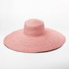 Spring and summer new enlarged hat flat straw straw hat ladies stage concave shape sun hat