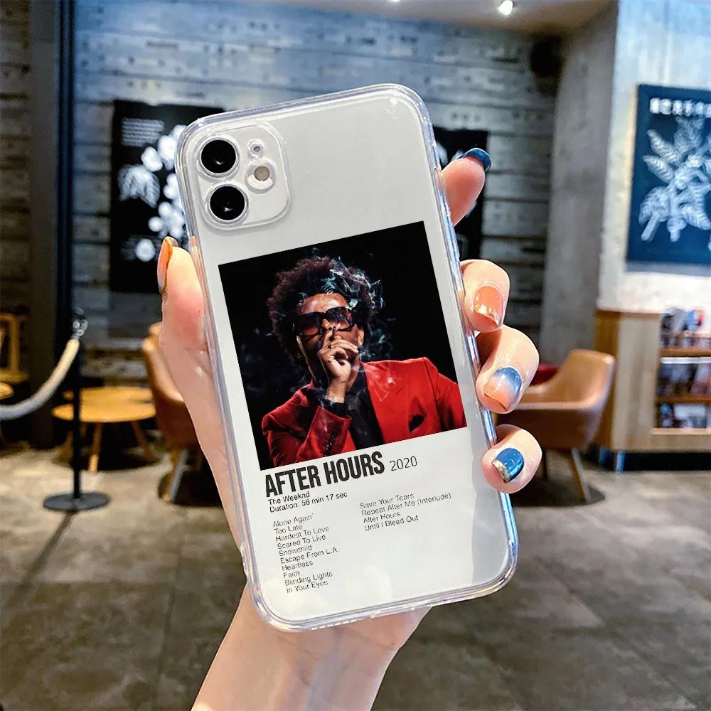 The Weeknd Minimalist Poster Phone Case For iPhone 17 16 15 11 12 14 13 Pro Max Mini X XS XR 7 Plus SE 16E Air Transparent Cover