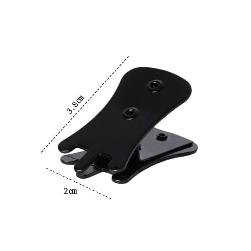 Durable, professional-grade black metal muffler mute for erhu string instruments, music clip included