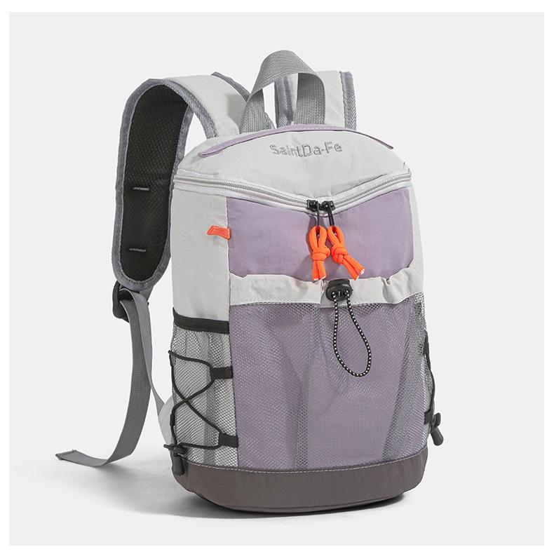 Nylon Outdoor Casual Rucksack with Main Compartment and Drawstring Pocket