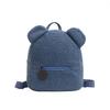 Cute Bear Lambswool Backpack for Girls, Soft Plush Fleece Mini Daypack, Casual Lightweight Shoulder Bag for Kids Outdoor Travel Daily Use