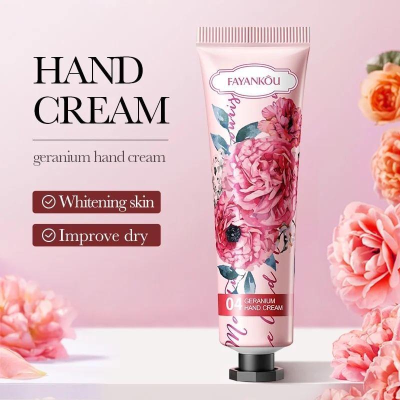FAYANKOU - Feuchtigkeitsspendende Glatte Blumen-Handcreme - 5 Sorten