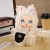 Cute Cat Plush Doll Keychain Kawaii Vinyl Face Bag Charm Soft Stuffed Backpack Pendant Collectible Gift For Girls Women