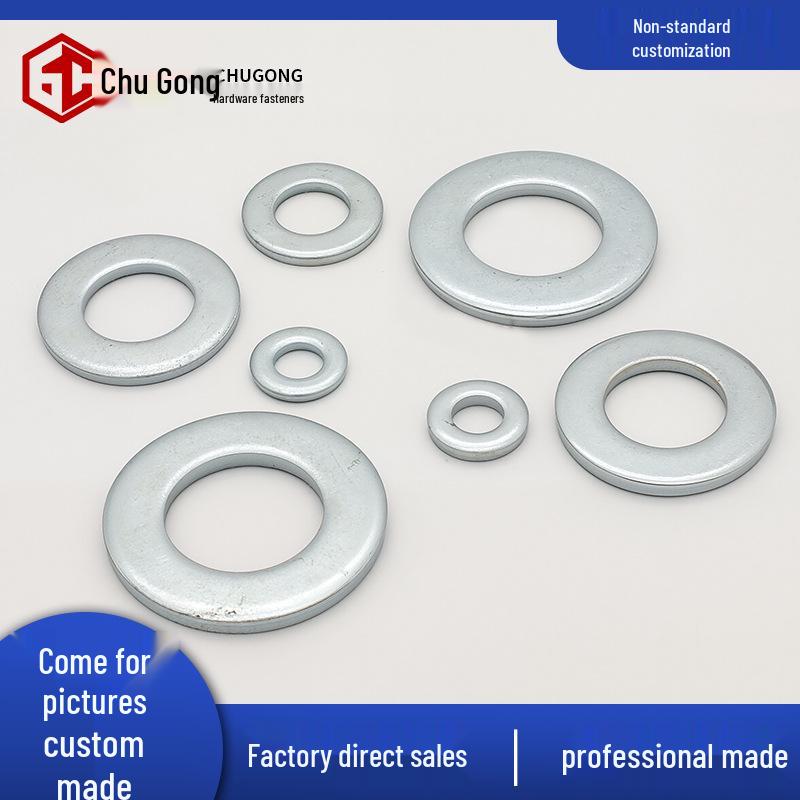 Blue-White Zinc Galvanized High-Strength Flat Washer Screw