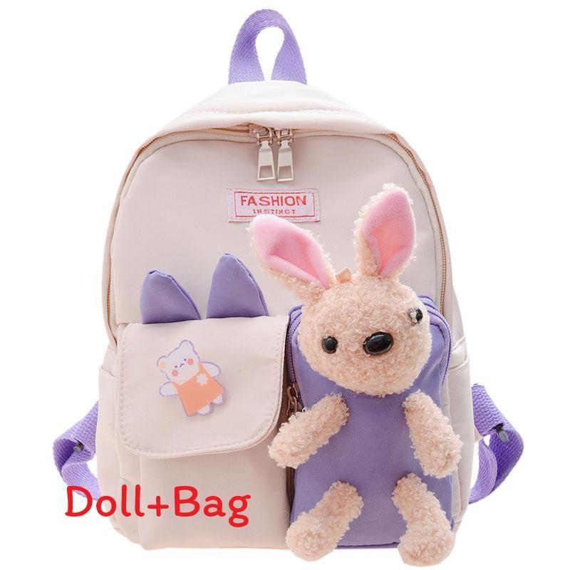 Модный детский рюкзак из дышащего нейлона для девочек в детский сад белый