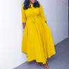 Damen Frühling/Sommer Neue Mode Temperament Binden Afrikanisch Übergröße Maxikleid Importiertes Kleid