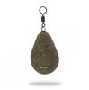 Carp Lead Flat Pear with Swivel Brown 100 G