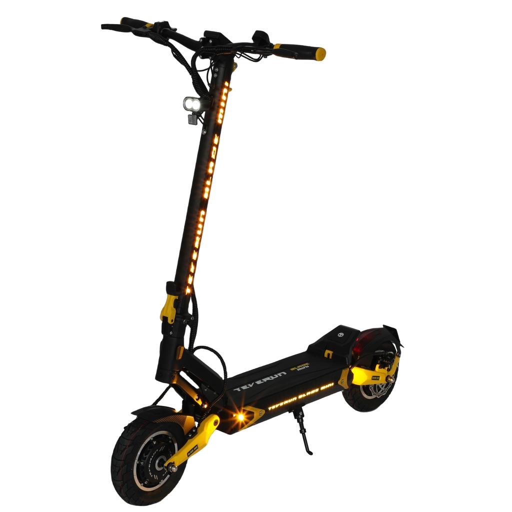 Teverun Blade Mini Pro Adulto Todo-Terreno EScooter Bateria 48V20.8Ah Motor Duplo 2*500W Scooter Elétrica Dobrável