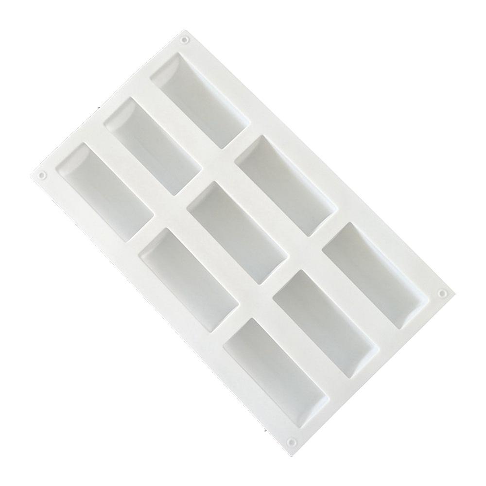 1 Stück Französischer Mousse-Kuchen Silikonform 9 Halbzylindrische Lange Wurst Silikonform West Point Backen Schokoladenform