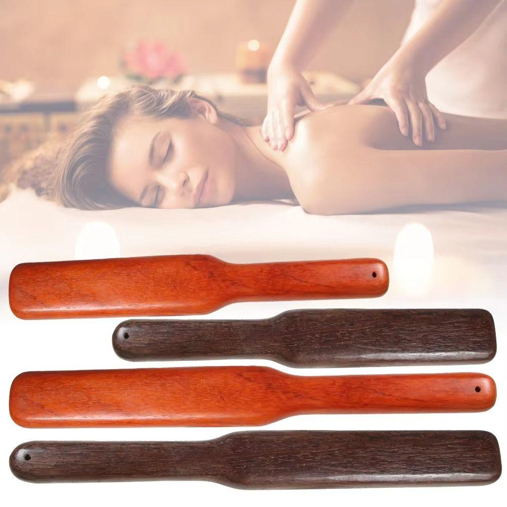Long Handle Guasha Wood Stick Solid Wood Meridian Slap Stick Wooden Scraping Tools Back Massage