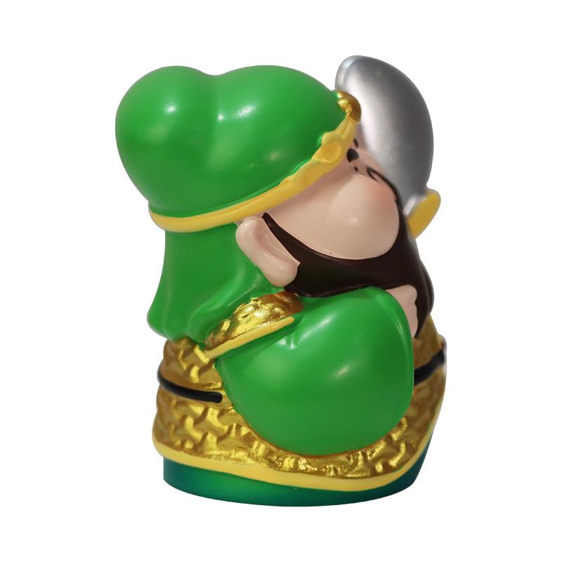 Resin Desktop Ornaments: God of Wealth Guan Yu Figurines - Creative Blind Box & Custom Decorative Pieces