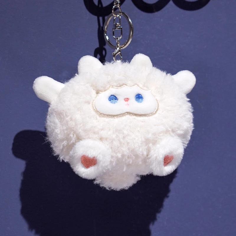 12cm Kawaii Plushie Dog Sheep Otter Panda Pendants Plush Toys Appease Baby Animal Doll Pillow Birthday Party Gift Room Decor