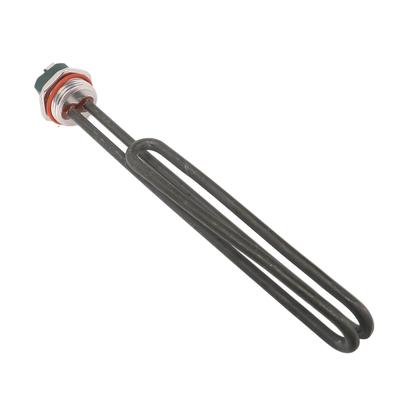 120W Electric Heating Tube 1-1/4 Inch Threaded Type Folding Thermostat Tube for Hot Water Tank and Steam Machine