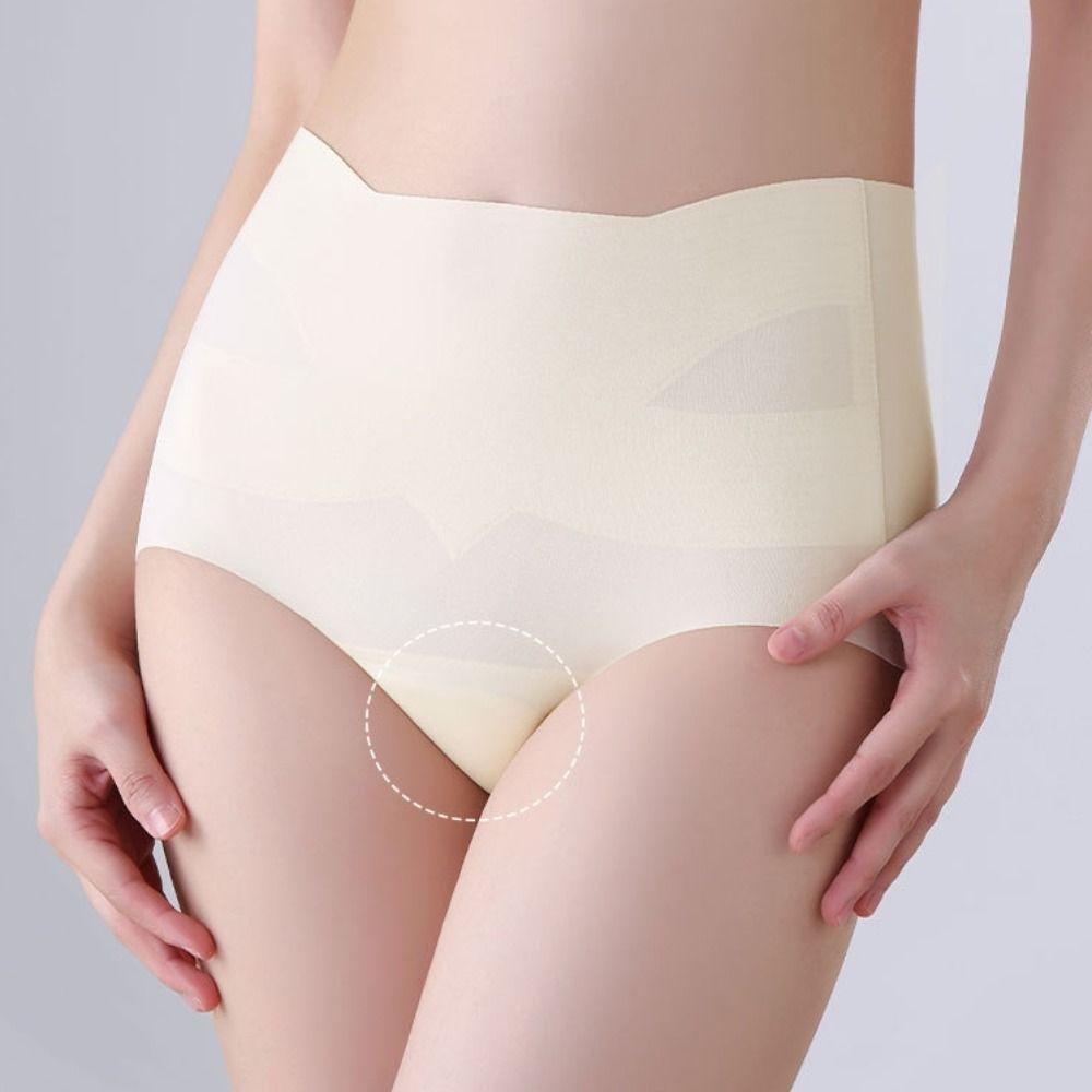 Seamless Fitness Invisible Underwear Mid Waist Tummy Control Underwear  Yoga