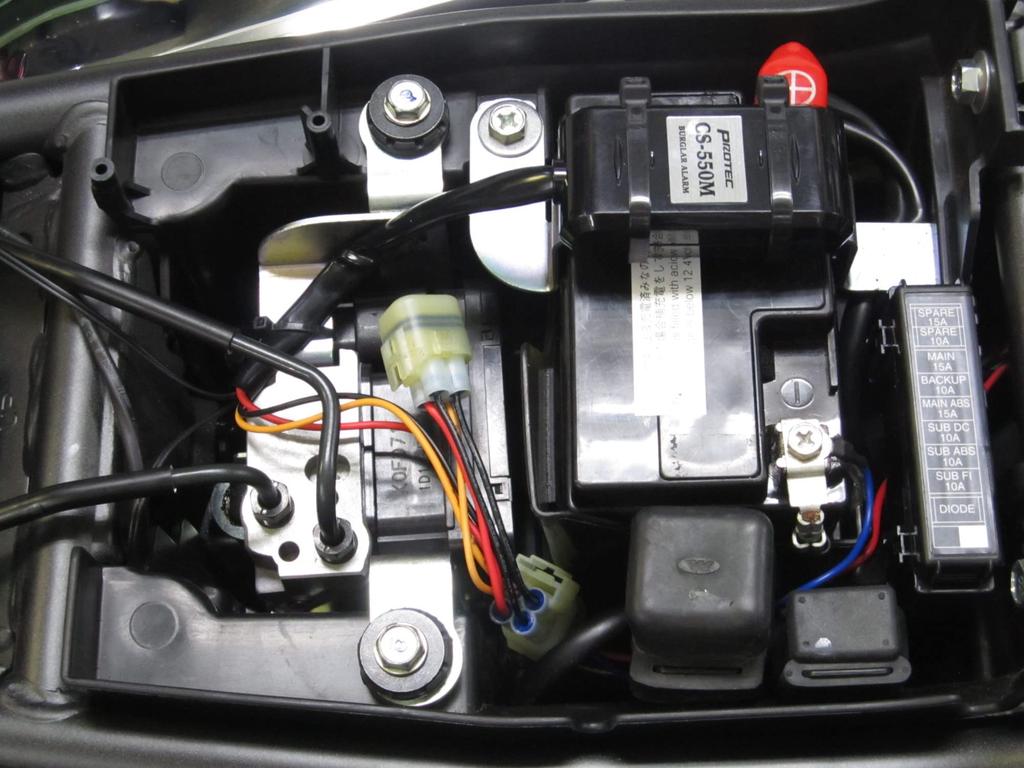 PROTEC Motorcycle Alarm Kit for Monkey 125 125 Anti-theft CS-550M, Model-Specific 2018-20 (JB02) / 2022-Monkey (JB03), CS-H07 (12017)