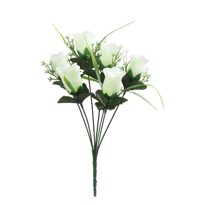 

35cm Tulip Berry Artificial Flower Simulated Flower Living Room Green Plant Home Decoration Ornament Desktop Prop Wedding Decor 1Pcs білий