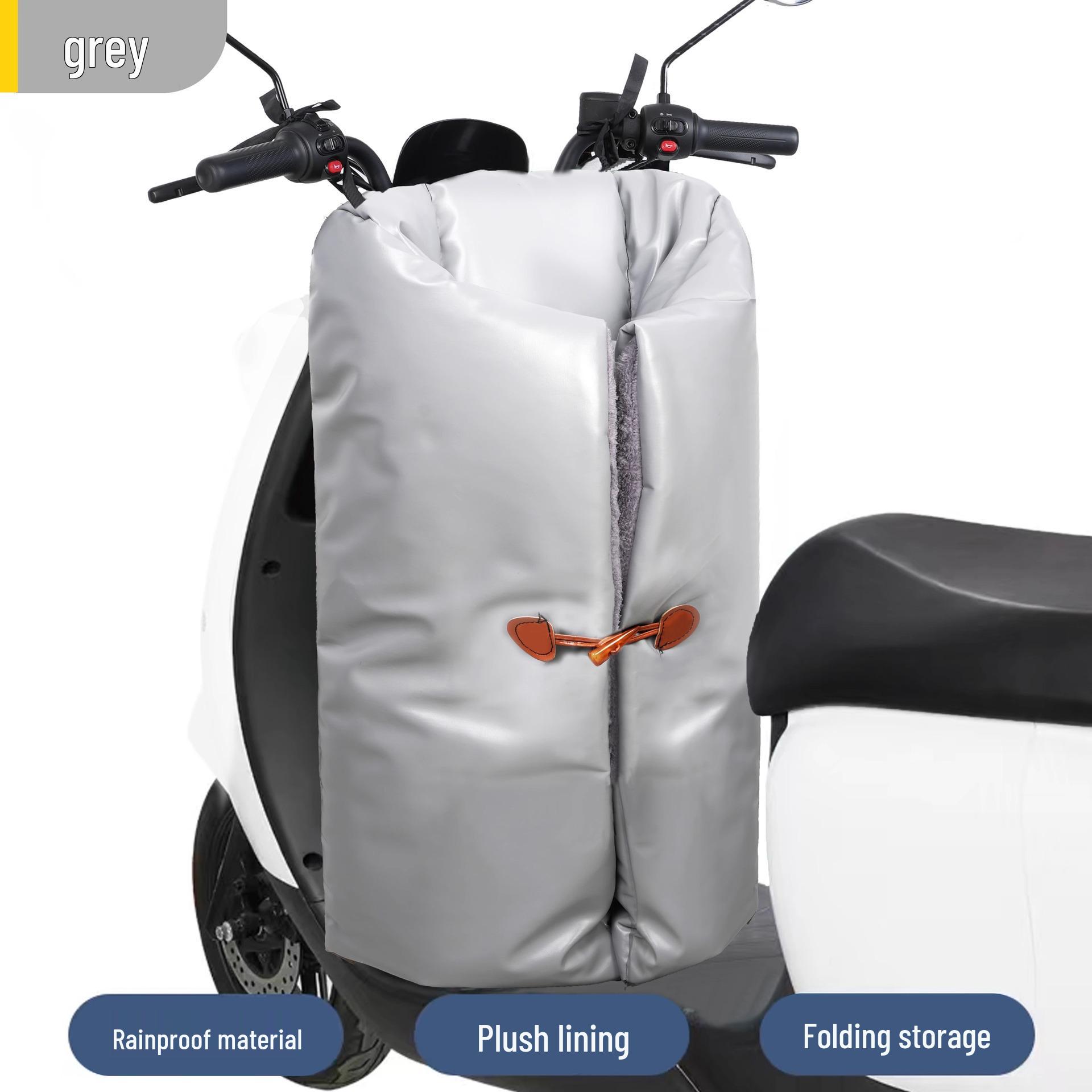 PU Waterproof Windproof Winter Plush Electric Vehicle Windshield for Cars & Motorcycles