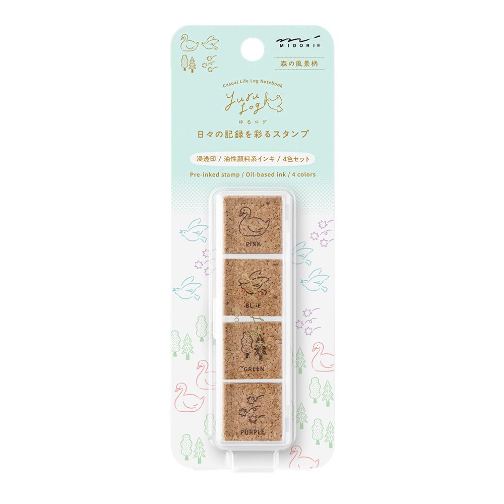 

Midori Stamp Yurulog Penetration Stamp Forest Scenery Pattern 35619006