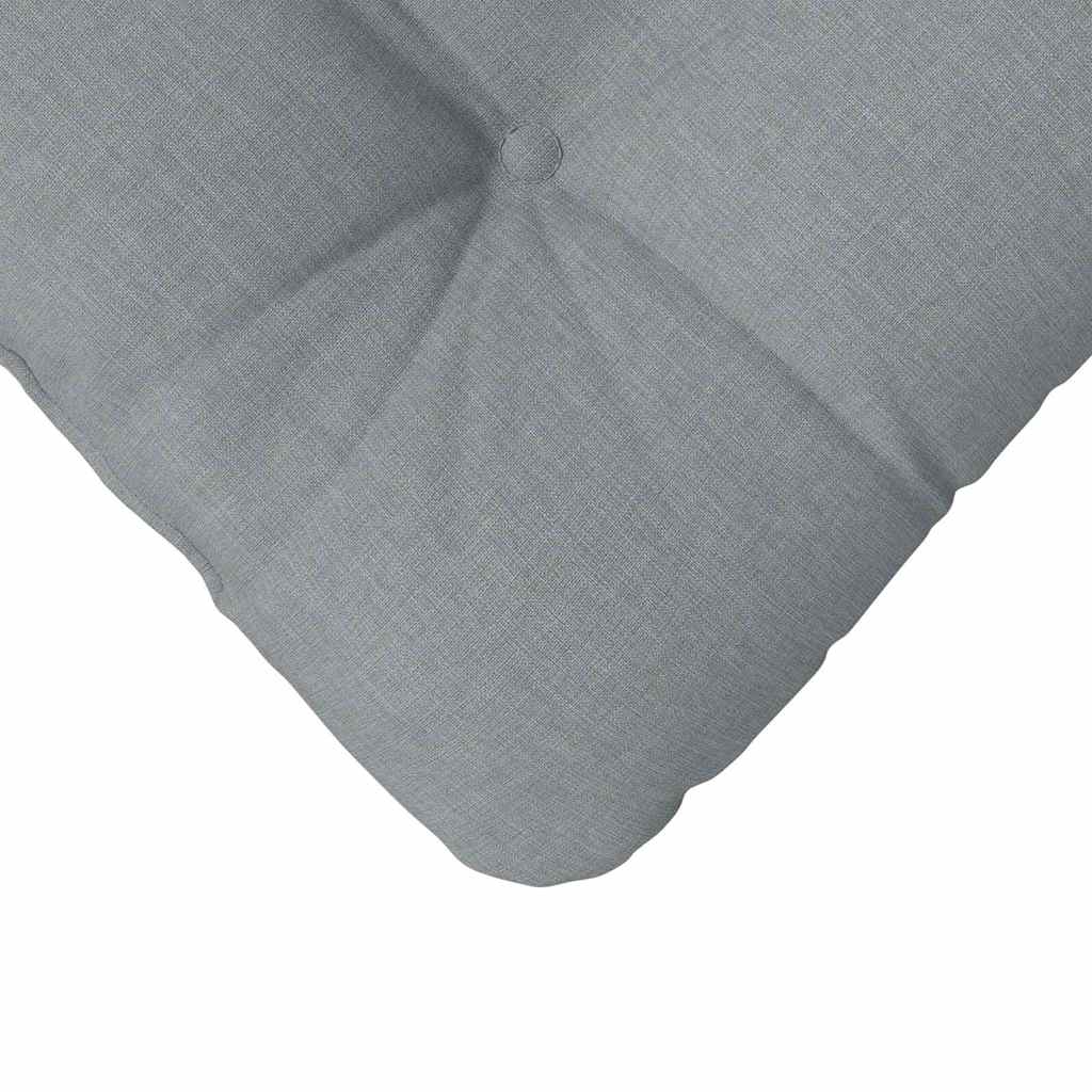 Seat Cushion Set 4 Pcs Light Grey 40 X 40 X 12 Cm Fabric