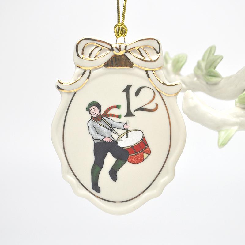 

December holiday ceramic Christmas tree pendant, children s room decoration pendant
