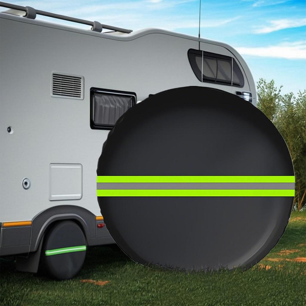 Tire Covers Sun Rain Snow Protector Dustproof Waterproof Reflective Protector For Outdoor Roadtrip Garage Trailer Camping Home