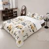 3-teiliges Cartoon-Spielzeug-Bagger-Aufdruck-Daunendeckenbezug-Set, Mehrgrößen-Schlafzimmer-Bettwäsche-Dekoration, Maschinenwaschbar