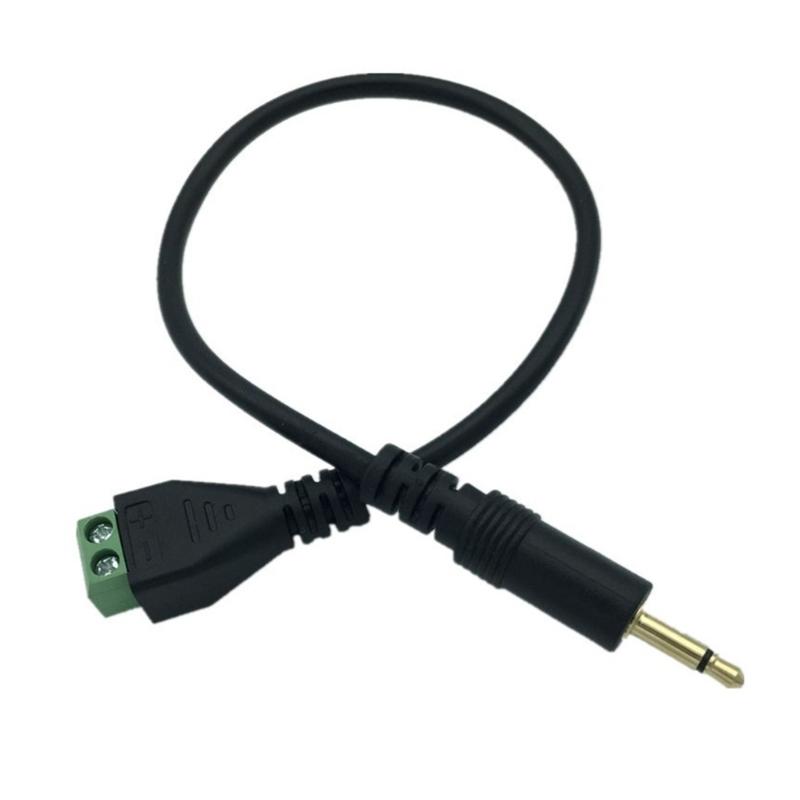 

Quality 3.5mm TSMono to 2Pin Screw Terminal Audios Cable with Solderless Design for Easy Connection and Portability 1