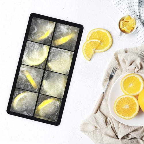 Silicone Ice Tray for Large Ice, Long-Lasting Ice, 5cm, Square Ice, Round Ice, Clear Ice Maker, Container with Lid, Rock Ice, Small Ice Maker, Soft Ic